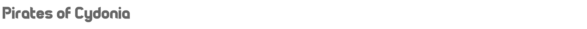 Sample characters Pirates of Cydonia Font